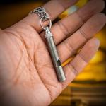 TITANER Titanium EDC Survival Whistle - Yellow & Blue