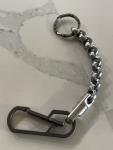 EDC Titanium Ti Carabiner Keychain w/Heavy D Link Chain, 8.5”/215.9mm
