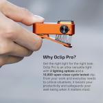 OLIGHT Oclip Pro 500 Lumen Clip Flashlight - Orange