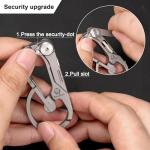 RovyVon E80 Titanium Carabiner EDC Flat Flashlight