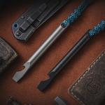 TISUR Titanium Keychain Pry Bar Multitool with Opener