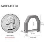 MecArmy CH2 Titanium D-Shaped Key Ring Keychain