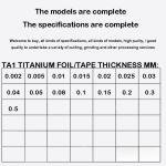 0.03mm Titanium Foil - High Purity, Versatile Use