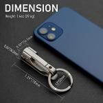 KeyUnity KS02 Quick Release Titanium Keychain Clip