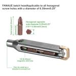 FANAUE Titanium EDC Multi-Bit Pocket Screwdriver Set