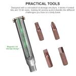 FANAUE Titanium EDC Multi-Bit Pocket Screwdriver Set