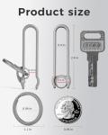 FEGVE Titanium Key Clip for Belt and Keychain