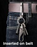 FEGVE Titanium Key Clip for Belt and Keychain