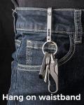 FEGVE Titanium Key Clip for Belt and Keychain