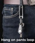 FEGVE Titanium Key Clip for Belt and Keychain
