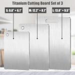 3PCS Double-Sided Food-Grade Titanium Cutting Boards