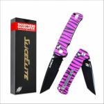 SliceElite La Tigresa Pink Tiger Stripe EDC Knife