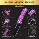 SliceElite La Tigresa Pink Tiger Stripe EDC Knife