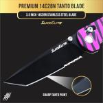SliceElite La Tigresa Pink Tiger Stripe EDC Knife