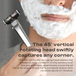 Titaner Titanium 3-Layer Razor Handle with Stand