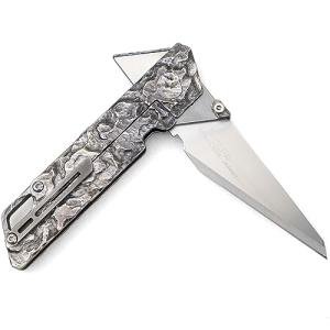 TITANER Raven Titanium EDC Folding Pocket Knife