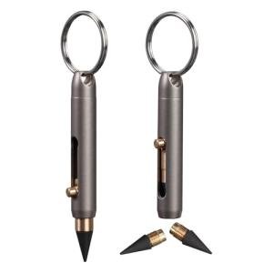 Titanium Stylus Pen with Graphite Tips – Keychain Design