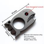 Titanium EDC Pry Bar Multi Tool with Opener