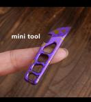 Anodized Titanium Pocket Keychain Multitool PryBar