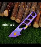 Anodized Titanium Pocket Keychain Multitool PryBar
