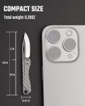 KeyUnity KK15 Titanium Mini Folding Pocket Knife