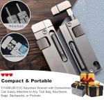 Titanium Keychain Wrench – Mini EDC Spanner Tool