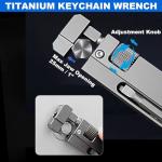 Titanium Keychain Wrench – Mini EDC Spanner Tool