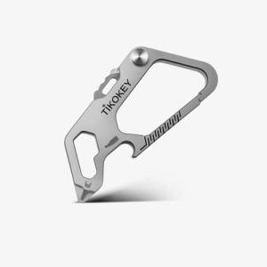 TiKOKEY Titanium Quick Release Carabiner Keychain