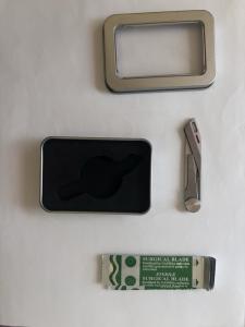 Falcon Titanium Mini Folding Knife with Extra Blades