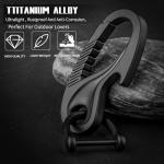 TISUR Heavy Duty Titanium Keychain Carabiner Clip