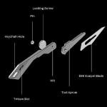 Titaner Titanium Folding Utility Knife for EDC