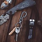 KeyUnity KM01 Titanium EDC Keychain Clip & Carabiner