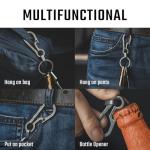 KeyUnity KM01 Titanium EDC Keychain Clip & Carabiner