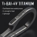 KeyUnity KM01 Titanium EDC Keychain Clip & Carabiner