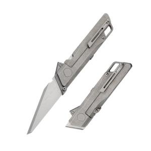 TITANER Raven Titanium Folding Pocket Utility Knife