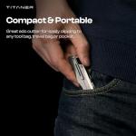 TITANER Raven Titanium Folding Pocket Utility Knife