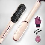 Titanium Ionic Hair Straightener Brush - TYMO Ring Plus