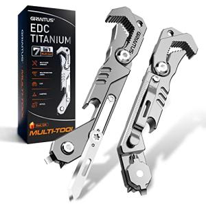 7-in-1 Titanium EDC Multitool with Knife & Tools