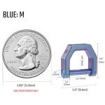 MecArmy CH2 Titanium D Ring Shackle Keychain