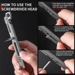 User-Friendly Compact Titanium Multi-Functional EDC Tool