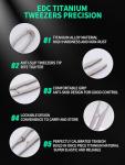 TIKIDESIGN Titanium Precision Tweezers for EDC