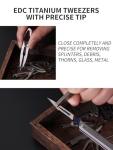 TIKIDESIGN Titanium Precision Tweezers for EDC