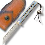 TC4 Titanium EDC Folding Knife with Tanto Blade