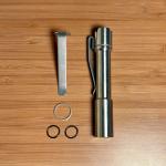 ReyLight Pineapple EDC Flashlight - Raw Titanium