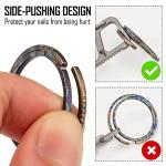 KeyUnity Titanium Split Ring with Side Push