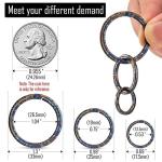 KeyUnity Titanium Split Ring with Side Push