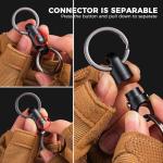 FEGVE Titanium Magnetic Quick Release Keychain Connector