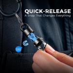 FEGVE Titanium Magnetic Quick Release Keychain Connector