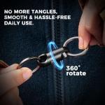 FEGVE Titanium Magnetic Quick Release Keychain Connector