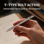 SmootherPro Titanium Bolt Action Pocket Pen